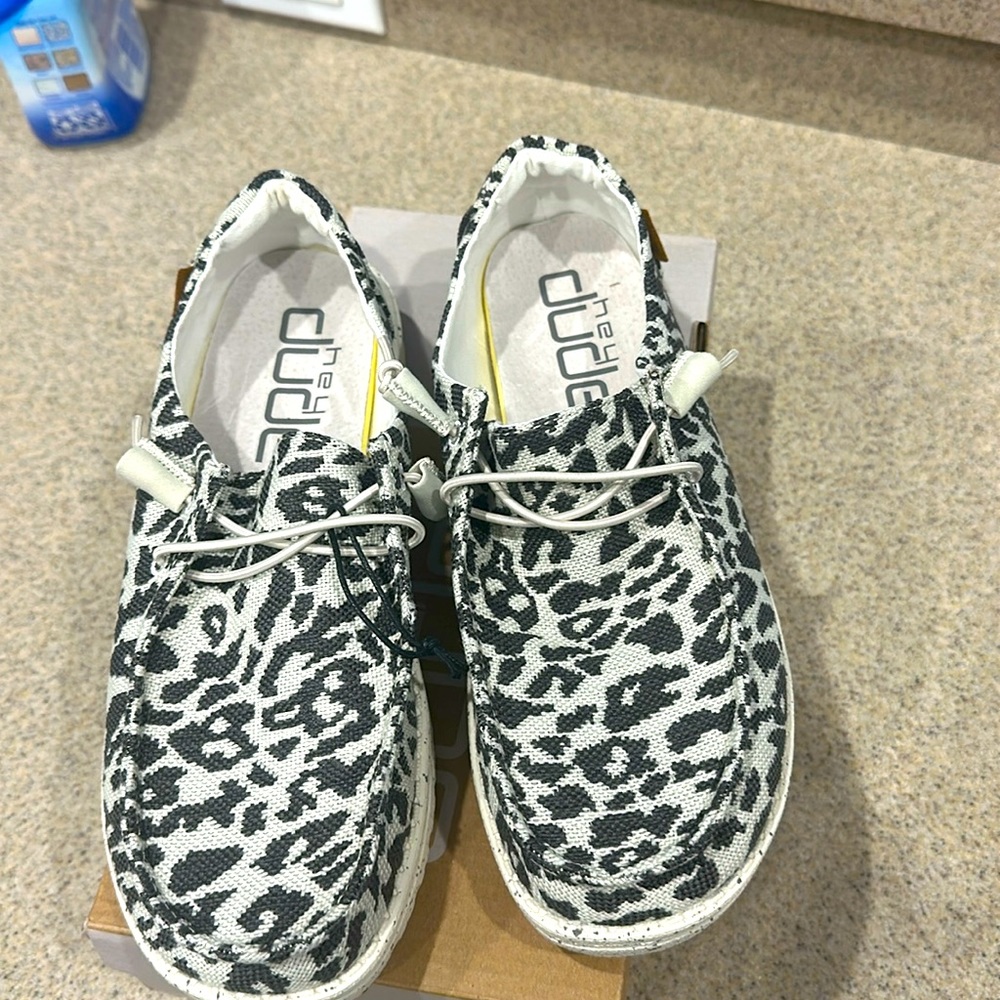 Cheetah Gray Hey Dudes - Brand New